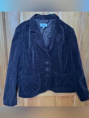 Chocolate Corduroy Blazer